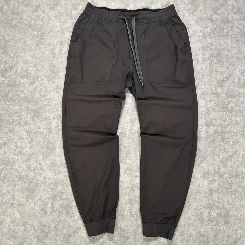 lululemon ABC Jogger Mens L Obsidian Gray Warpstreme Tapered Pants LM5574S